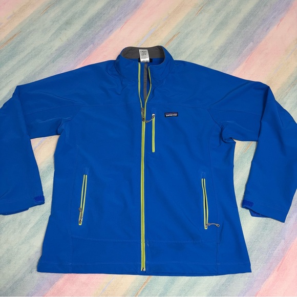 Patagonia Simple Guide Jacket Men’s size XL Blue Full Zip Up Hike Lightweight
